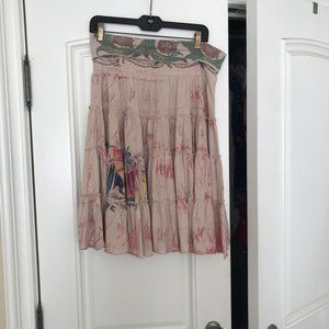 Flouncy Tiered Summer Skirt M